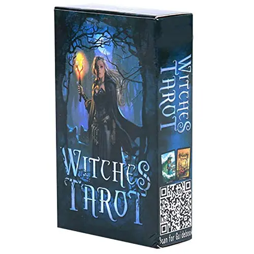 ANUFER 78 Piezas/Conjunto Cartas de Tarot Tablero de Cubierta Decir el Futuro Adivinación Juego Edición en Inglés Brujas SN07408