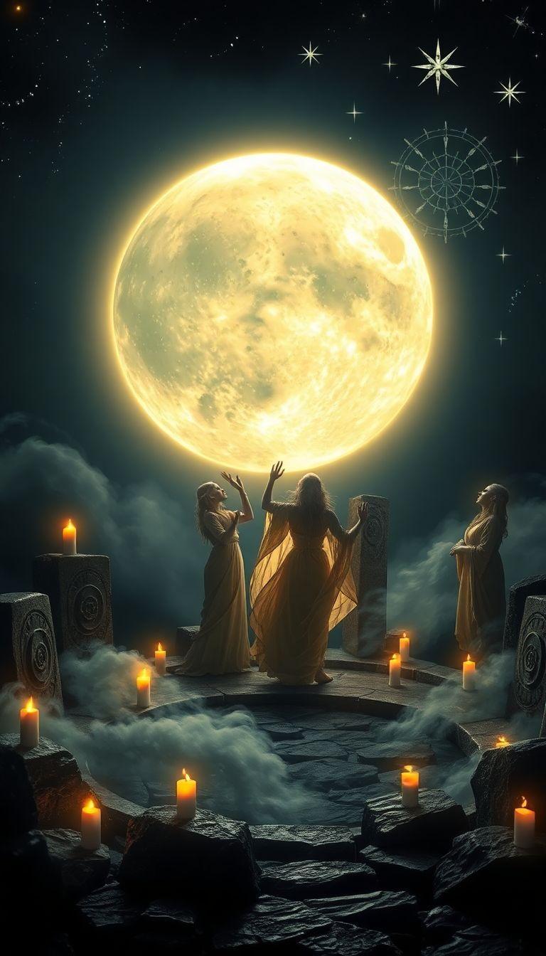 Descubre cómo los eclipses lunares transforman los rituales esotéricos