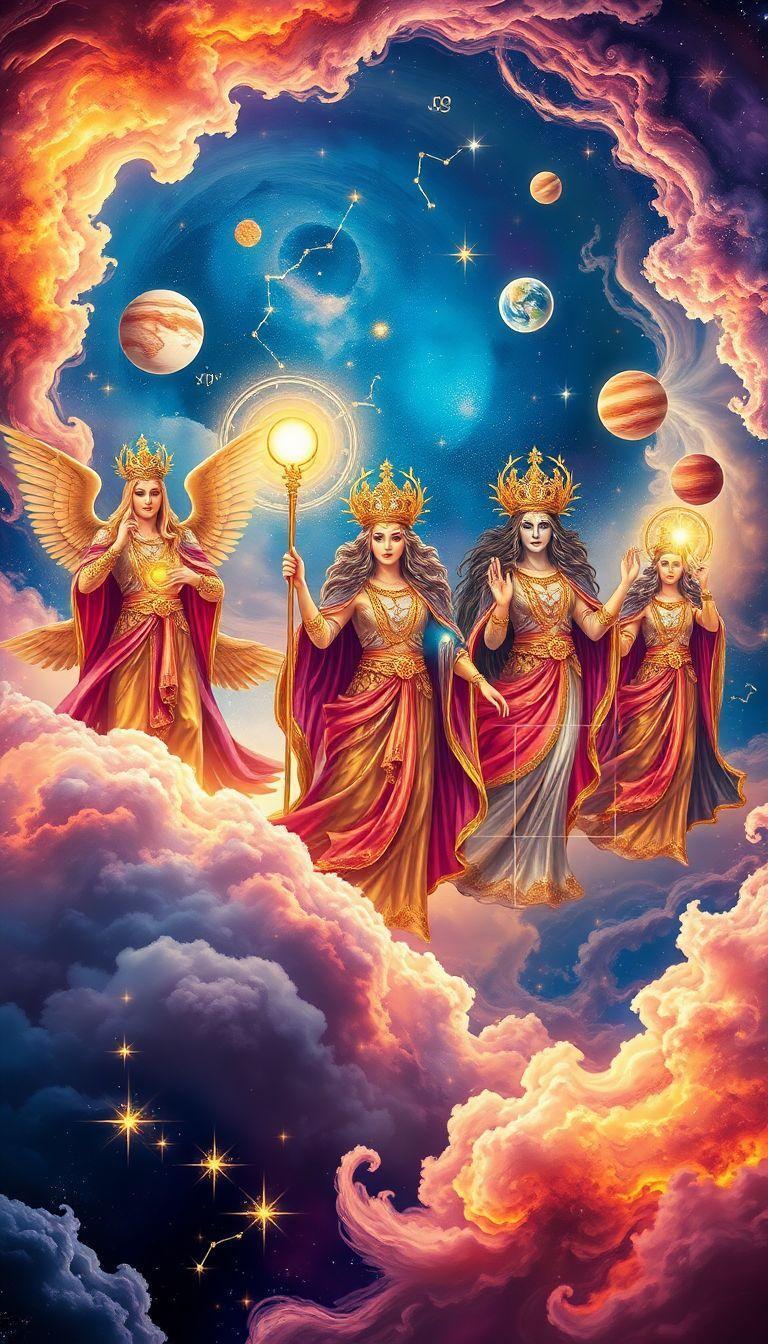 Explorando los secretos de las deidades y la astrología cósmica