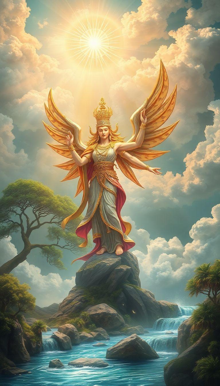 Descubre cómo las deidades moldean el arte espiritual en mil formas