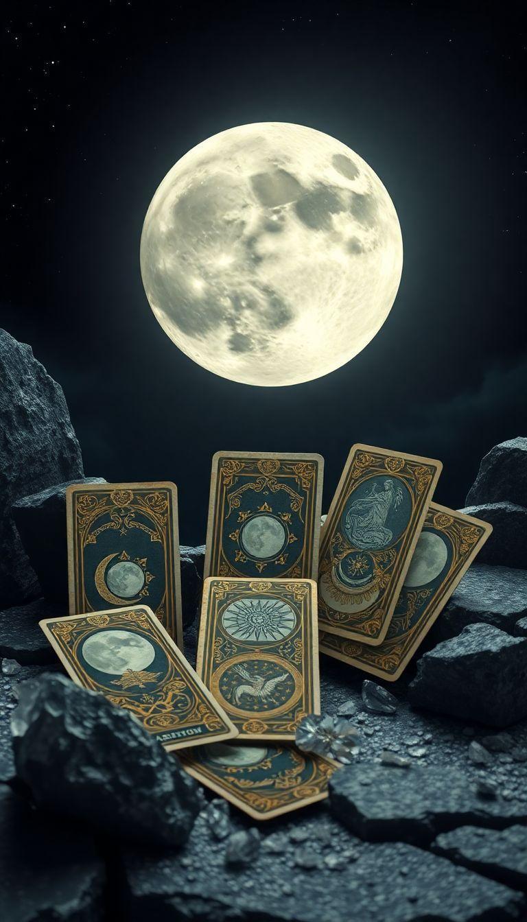 Secretos de combinaciones de cartas de tarot en Luna llena