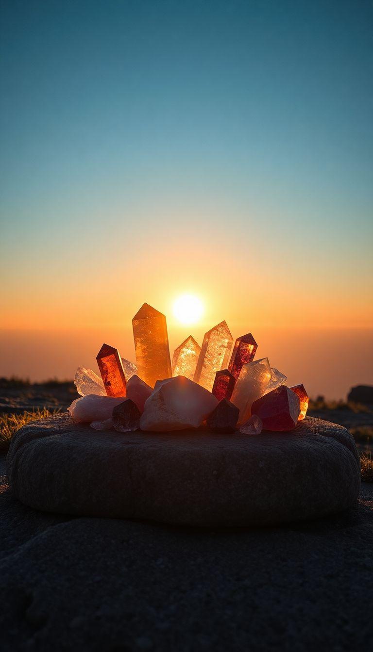 Secretos de rituales de manifestación en equinoccios con cristales