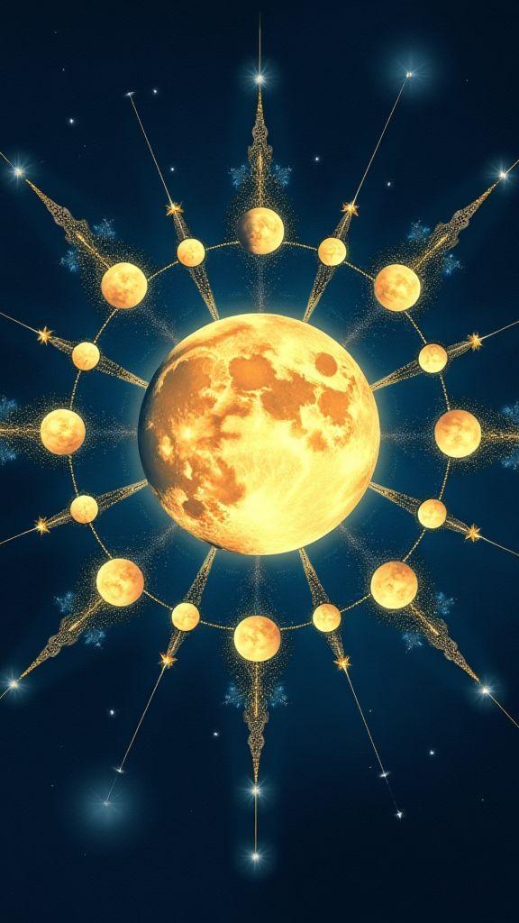 El secreto del calendario lunar mensual para rituales creativos