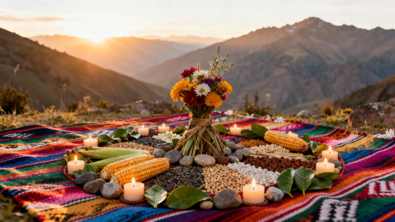 ritual de despacho andino para gratitud y cierre de ciclos guia paso a paso para transformar tu ener