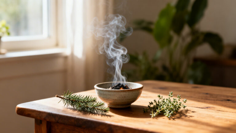 sahumerio de enebro y tomillo para proteccion del hogar como usarlo y potenciar su energia limpia