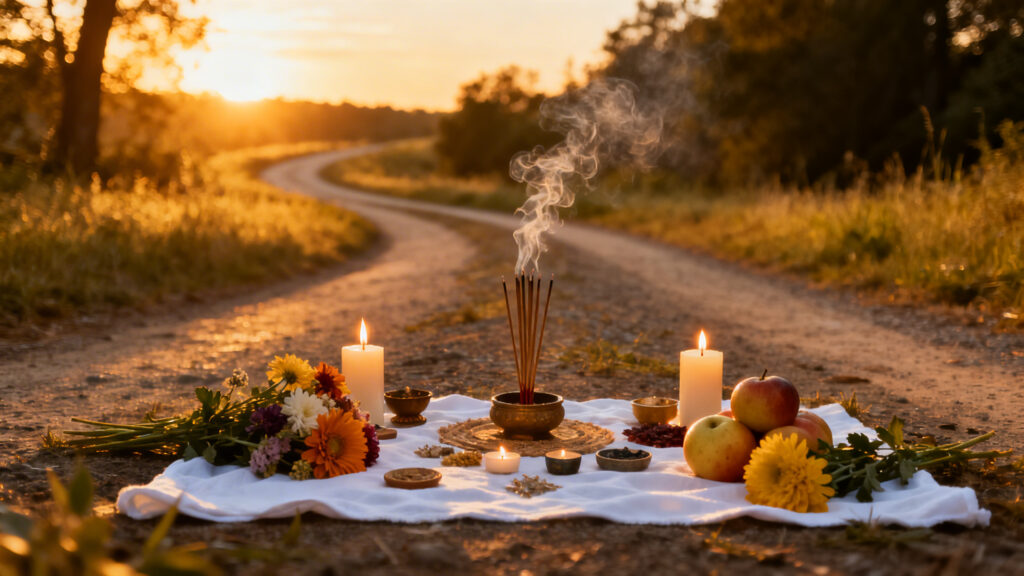 ritual de ofrenda a deidades de los caminos para abrir oportunidades guia poderosa paso a paso