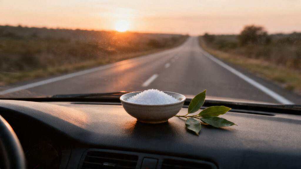 ritual de proteccion para viajar en carretera con sal y laurel guia facil paso a paso para un viaje