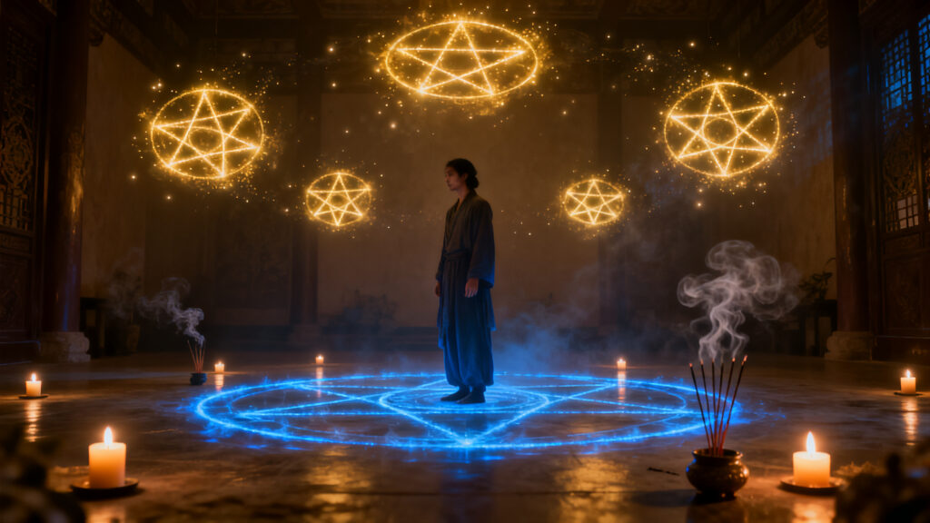 ritual menor del pentagrama explicado para proteccion y limpieza diaria guia paso a paso facil y seg