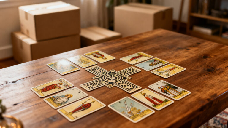 tirada de tarot en cruz celta para mudanza guia paso a paso para decidir con claridad y sin miedo