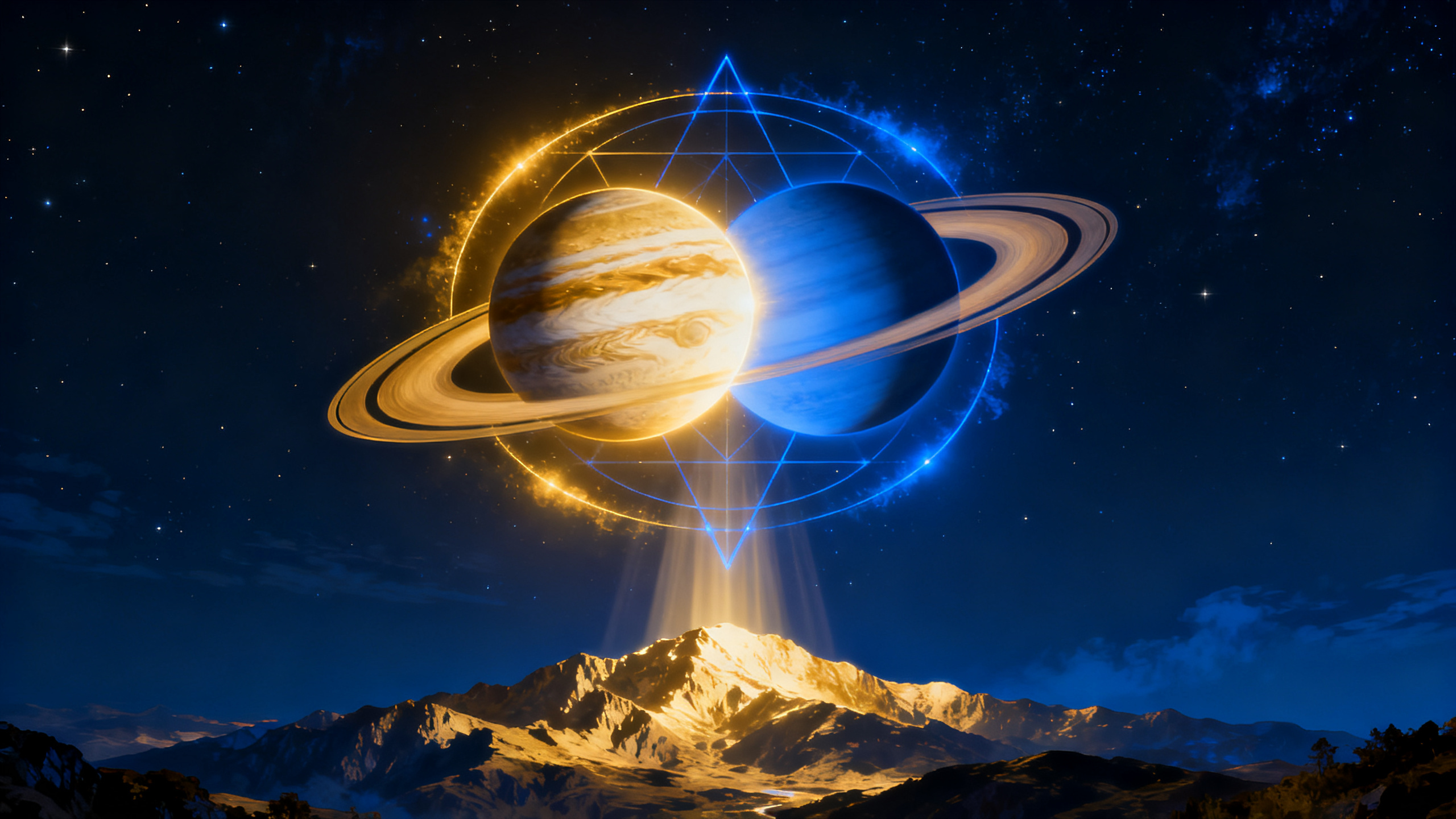 conjuncion de jupiter y saturno interpretacion esoterica detallada y su poder transformador