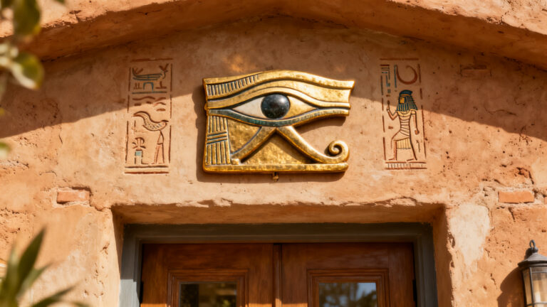 significado del ojo de horus para proteger el hogar y entradas como usarlo y donde colocarlo para at