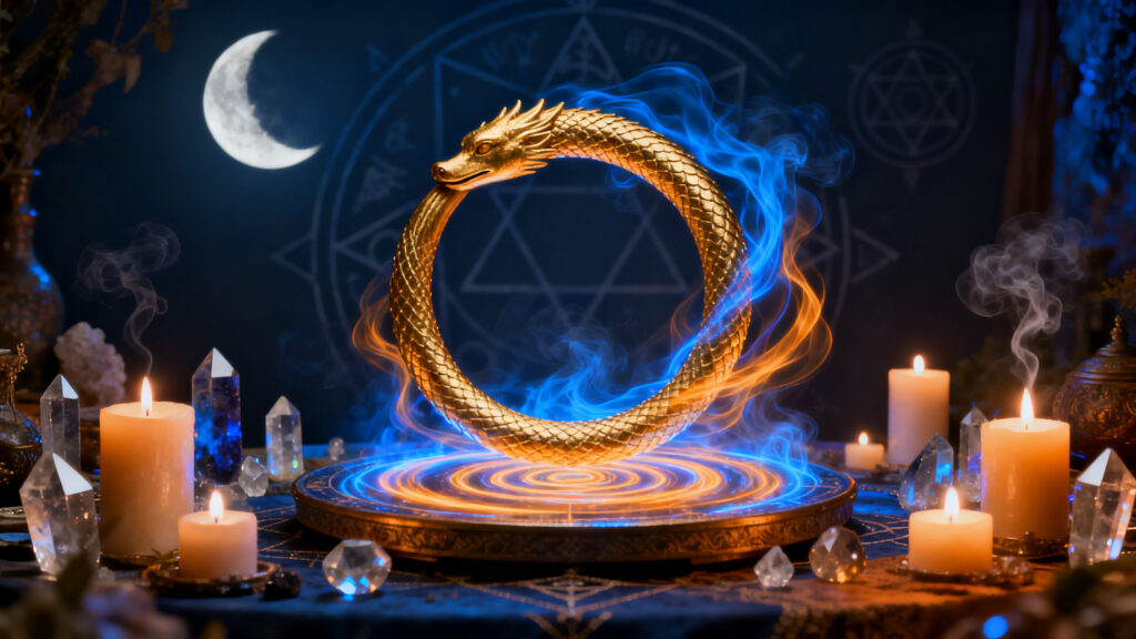 simbolo del ouroboros significado espiritual y usos rituales para transformar tu energia y cerrar ci