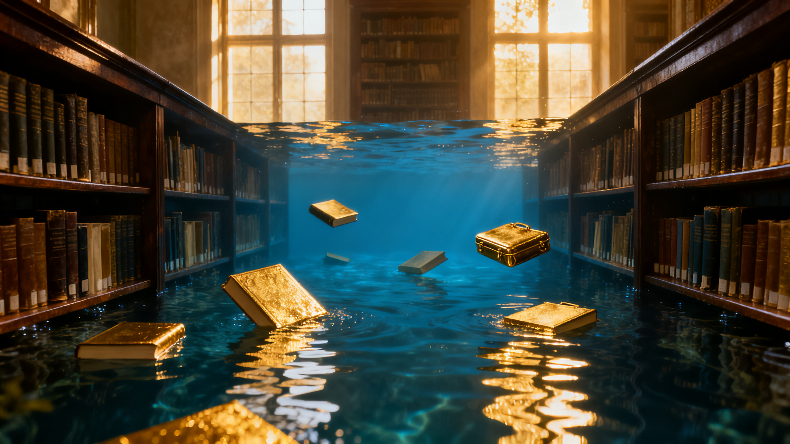 sonar con una biblioteca inundada significado psicologico y espiritual revelado