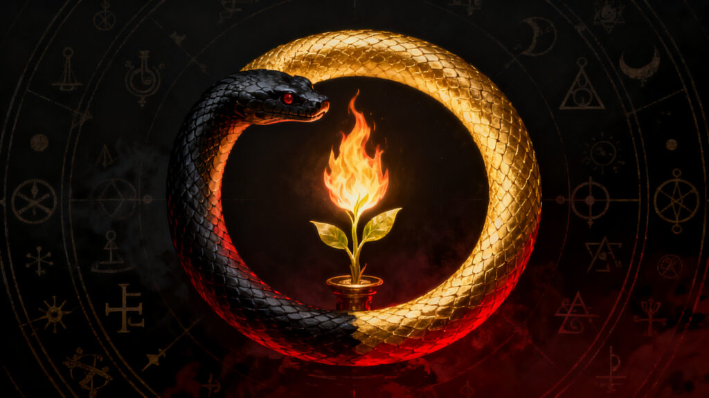 significado esoterico del ouroboros en alquimia y transformacion el simbolo del renacimiento eterno